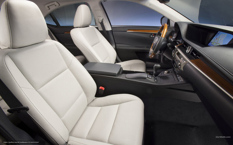 Interior of a Luxury Car — White, Neutral, Photograph, Steering Wheel