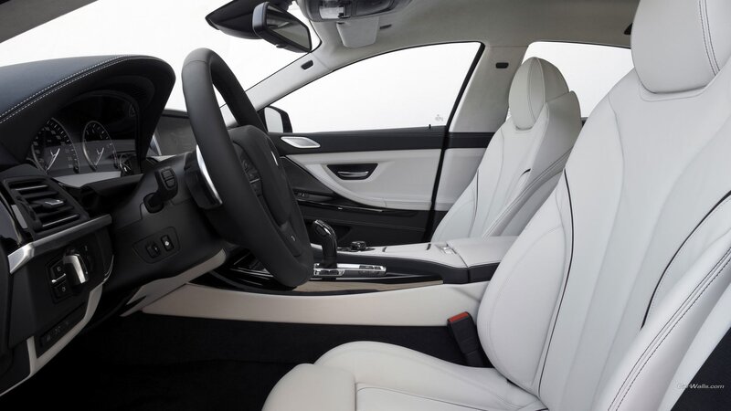 Interior of a Luxury Car — White, Neutral