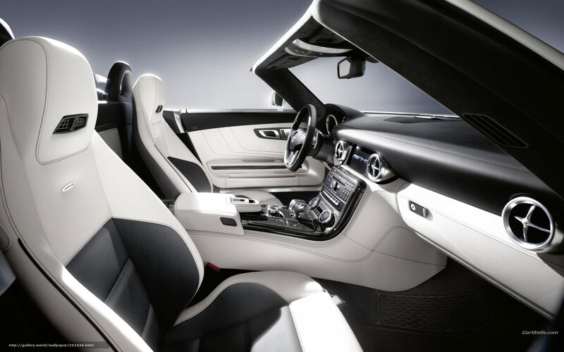 Interior of a Luxury Car — White, Sleek, Modern, Photograph