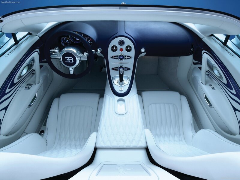Interior of a Luxury Car — White