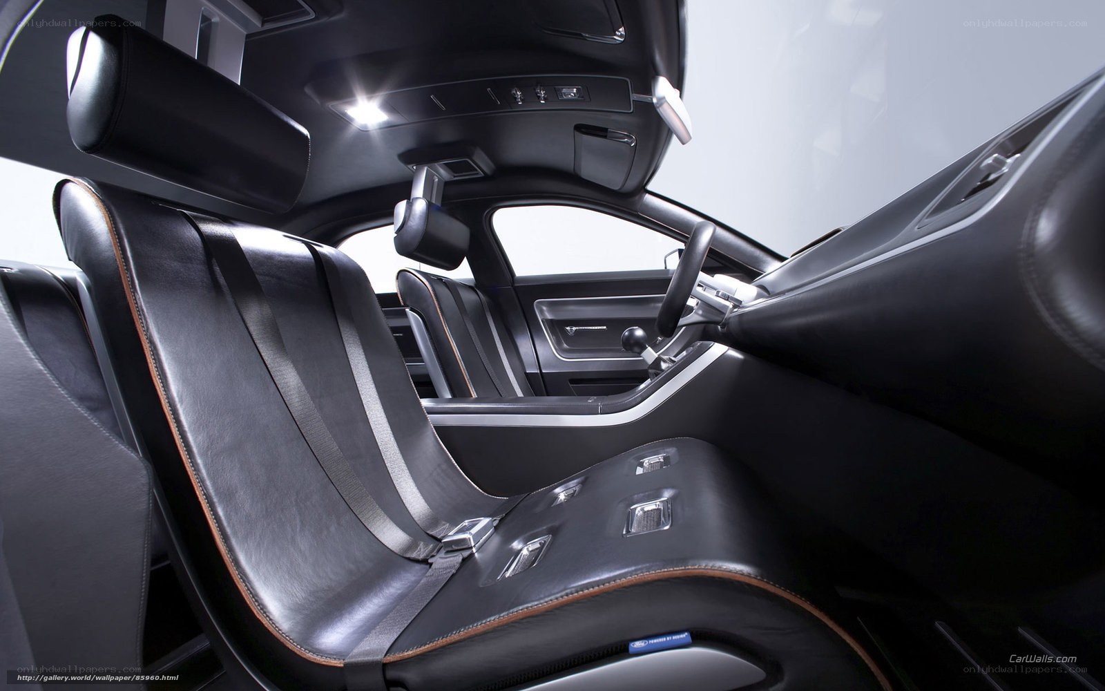 Interior of a luxury car