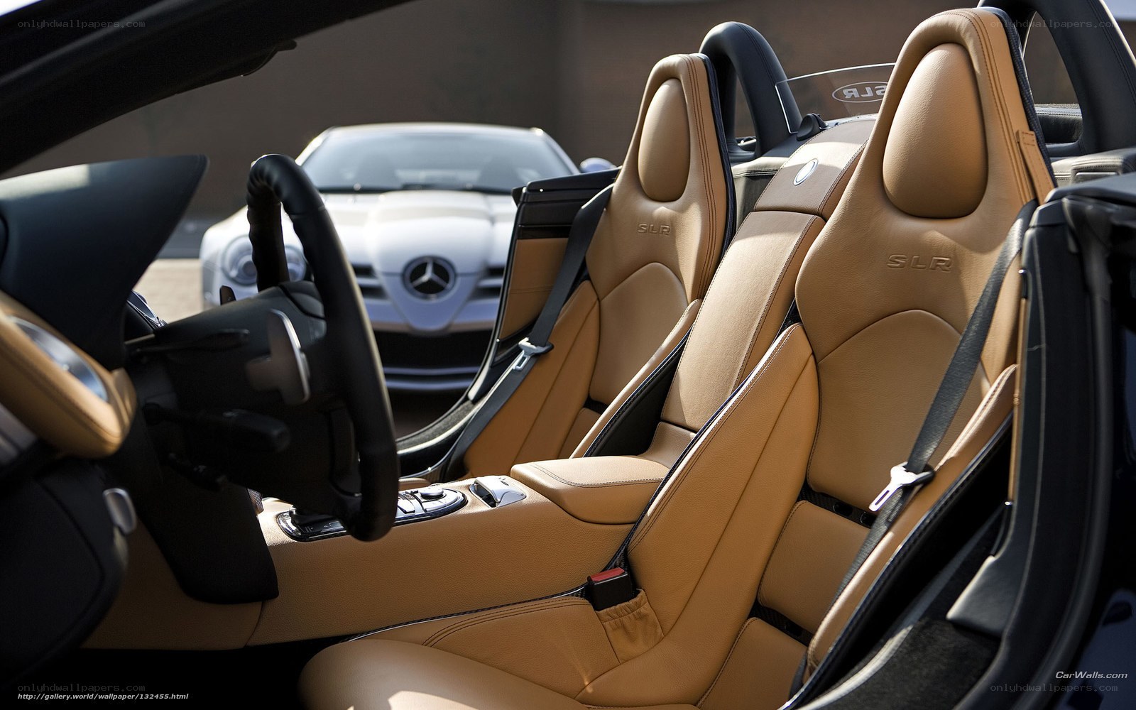 Interior of a luxury convertible