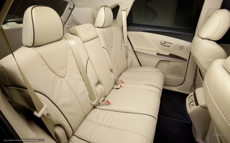 Interior of a luxury minivan