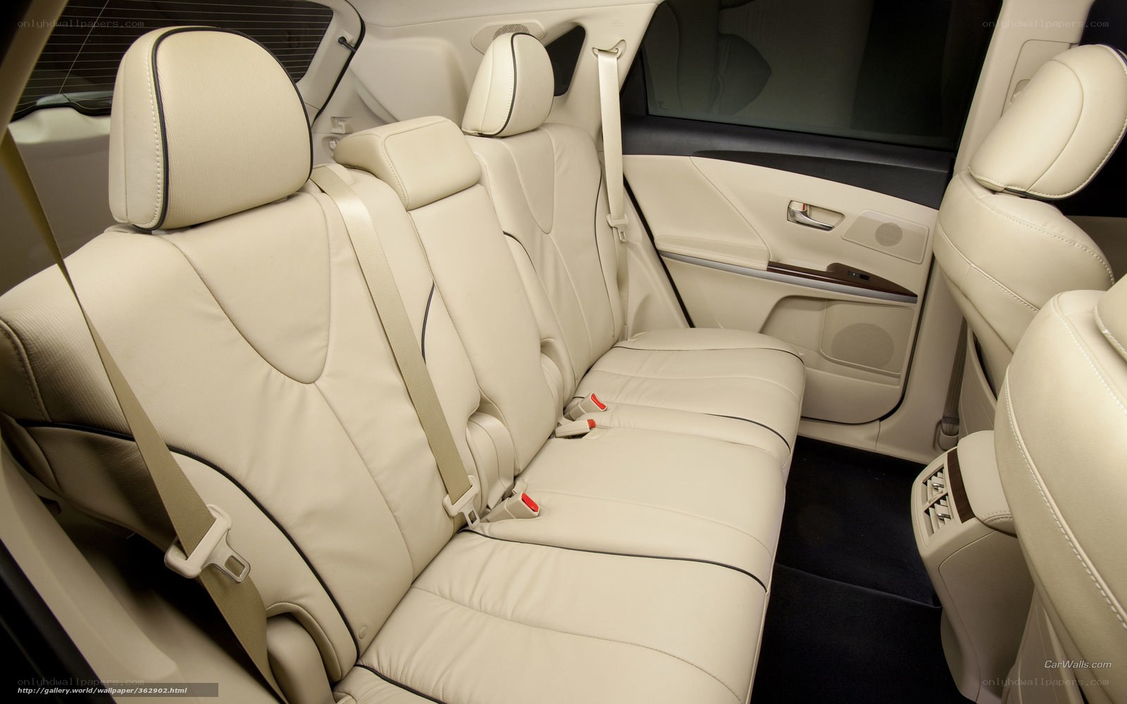 Interior of a luxury minivan