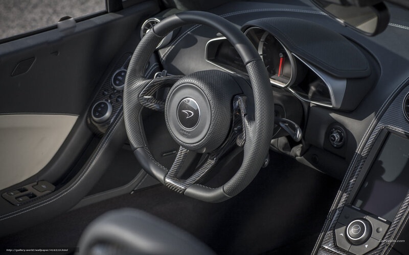 interior of a luxury sports car