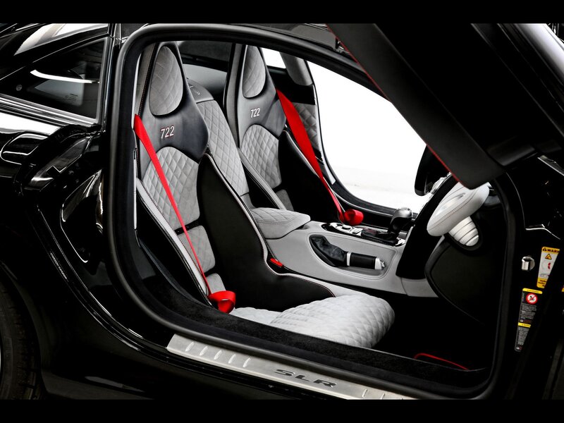 Interior of a luxury sports car