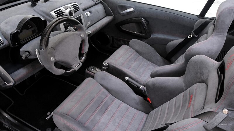 interior of a luxury sports car