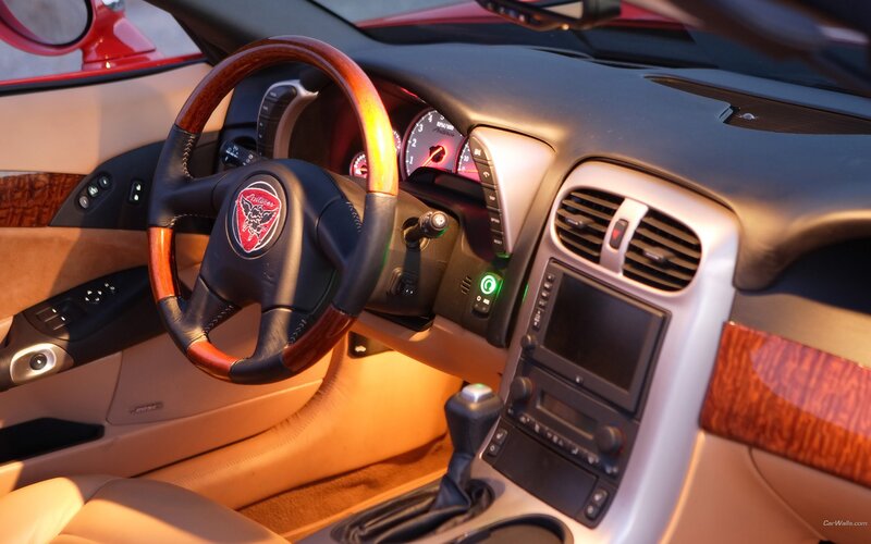 interior of a luxury sports car