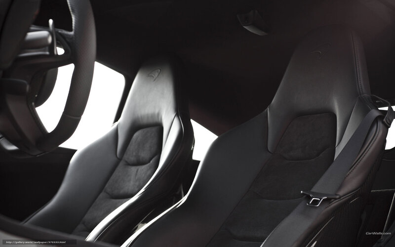 Interior of a luxury sports car