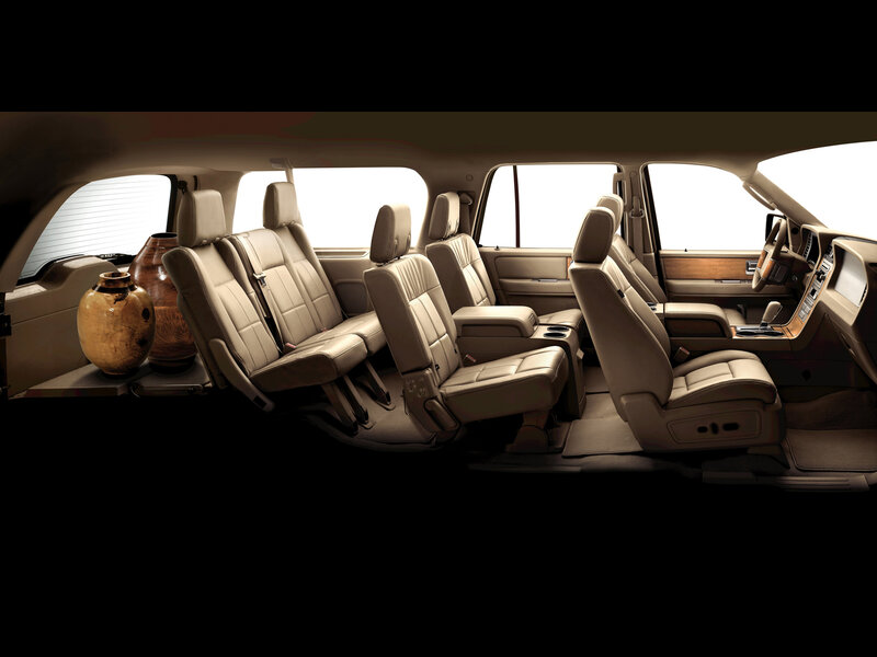 Interior of a luxury SUV