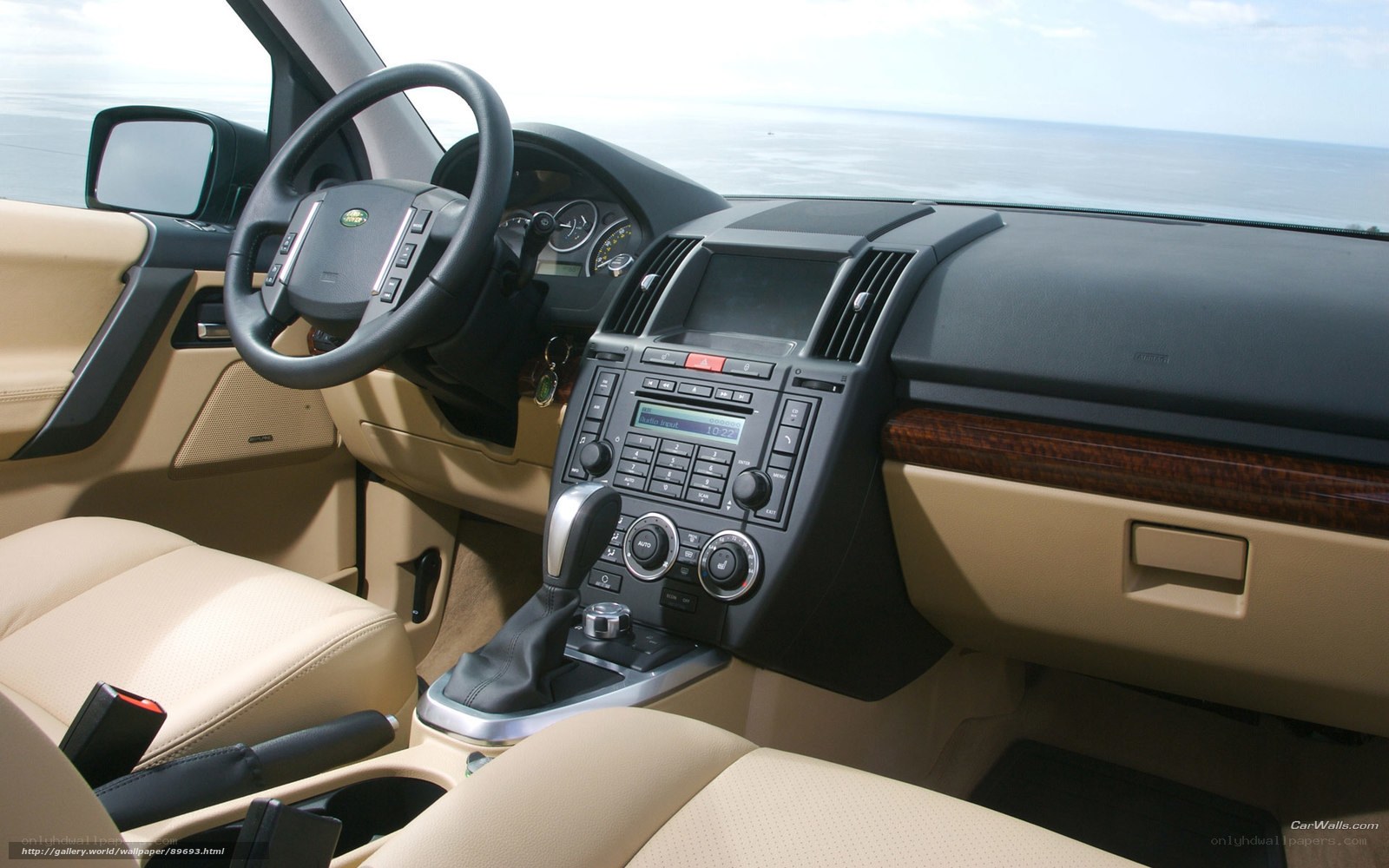 Interior of a luxury SUV