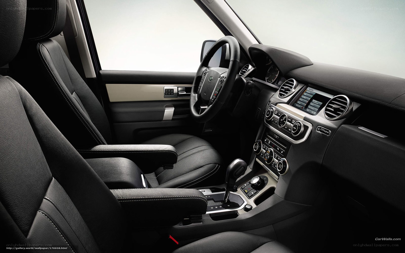 Interior of a luxury SUV