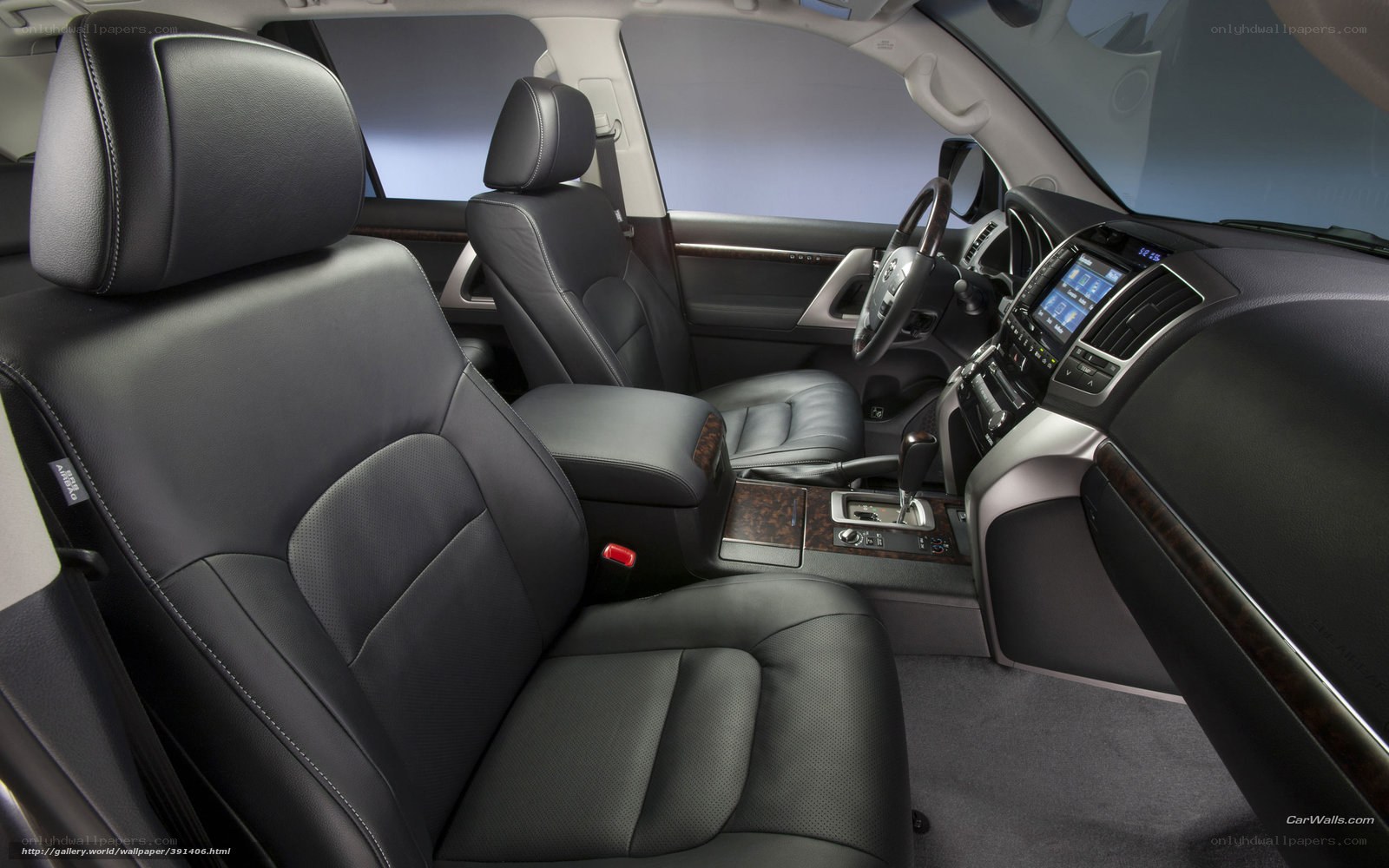 Interior of a luxury SUV