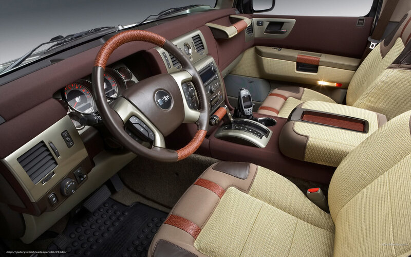 Interior of a Luxury SUV — Brown