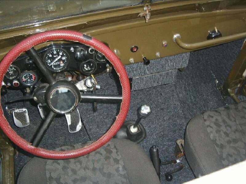 interior of a military vehicle