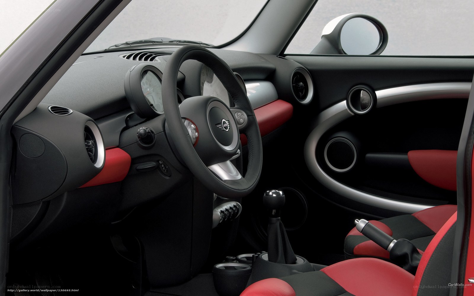 interior of a mini cooper