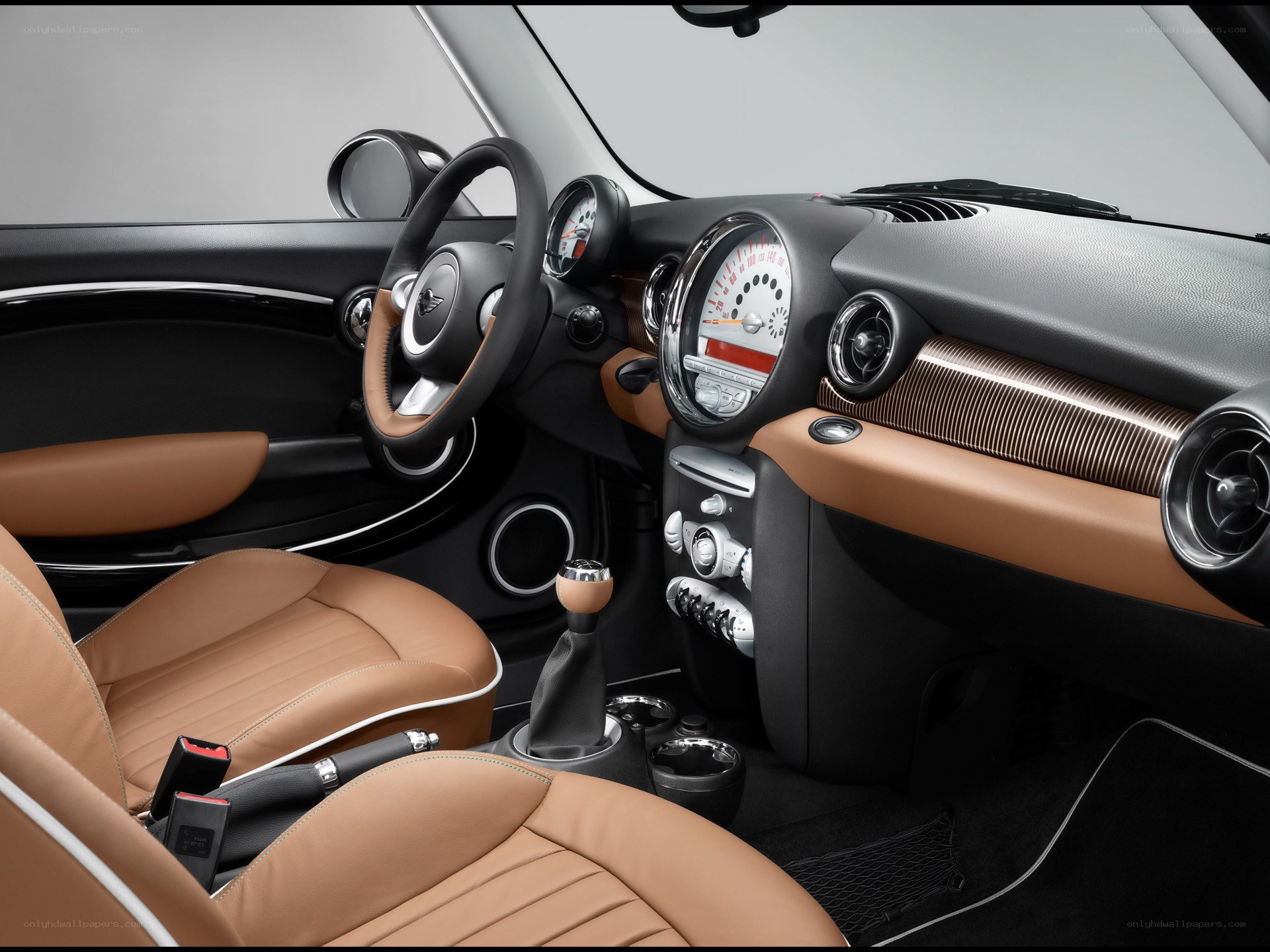 Interior of a MINI Cooper