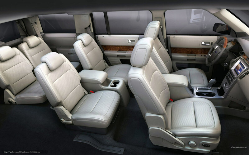 Interior of a Minivan — Beige