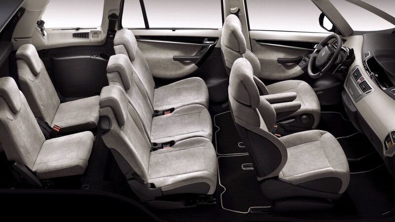 Interior of a minivan