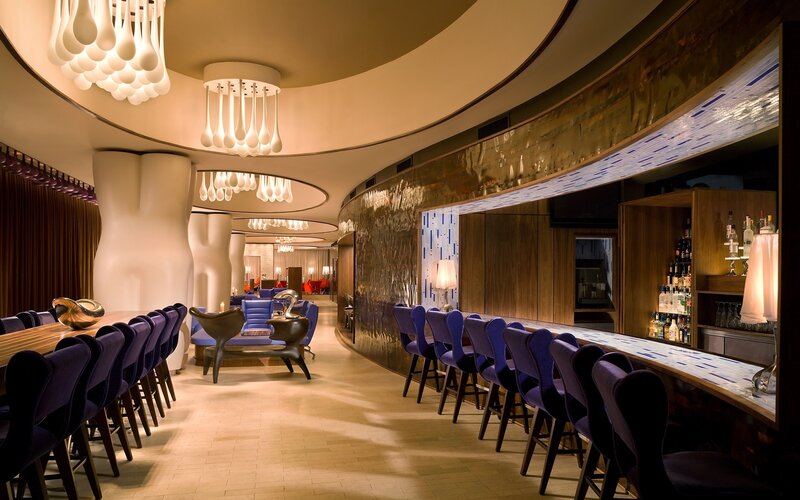 Interior of a Modern Bar