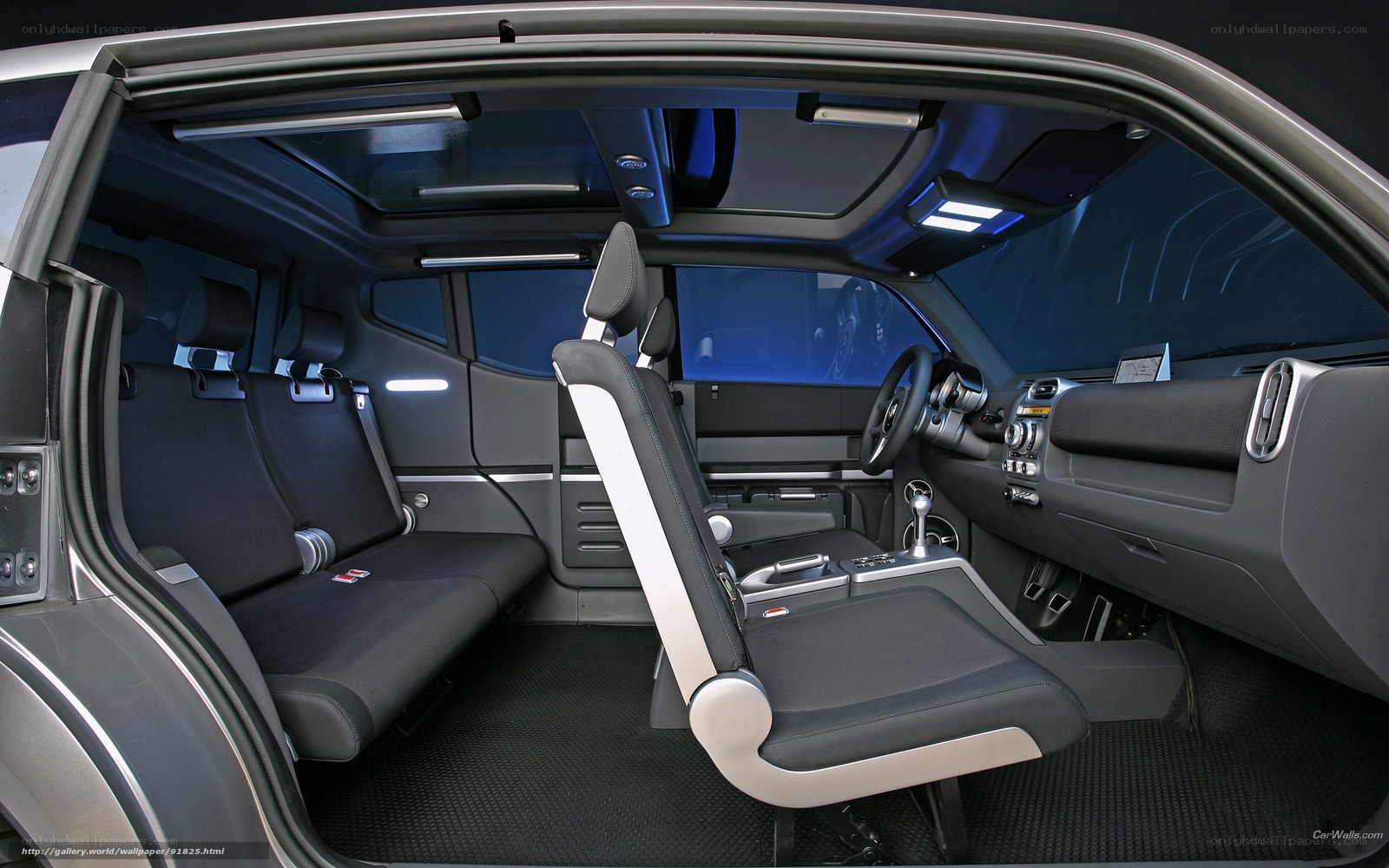 Interior of a modern car