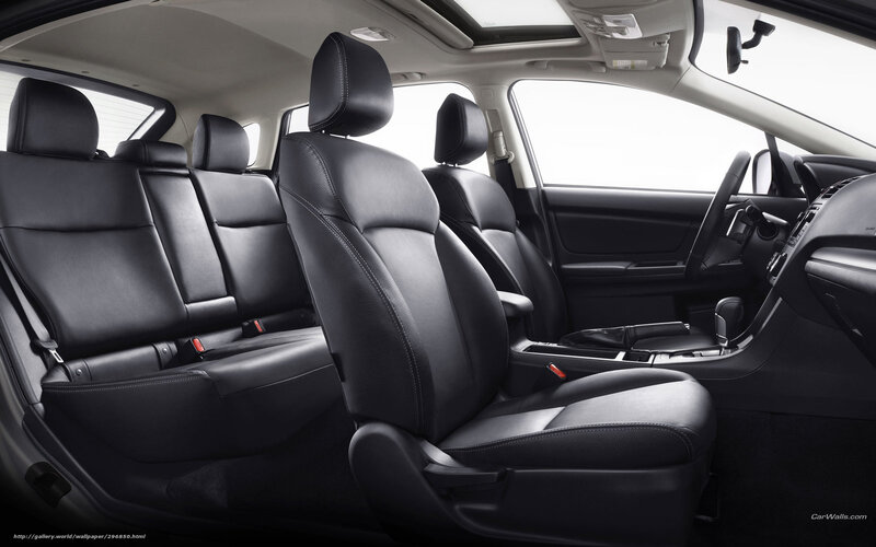 Interior of a modern car