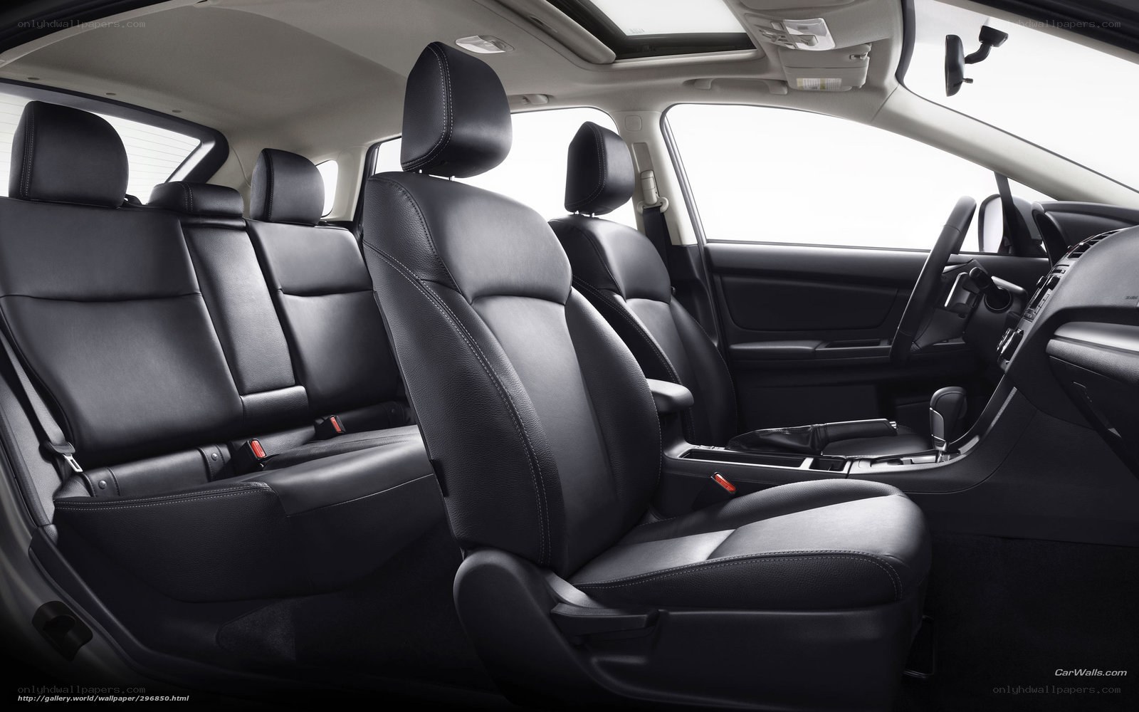 Interior of a modern car