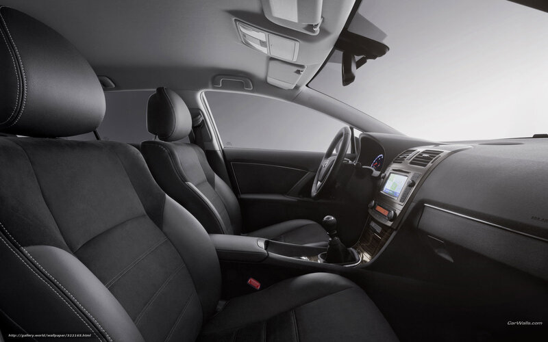 Interior of a modern car