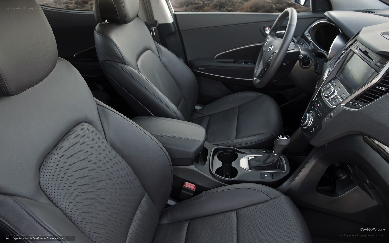 interior of a modern car