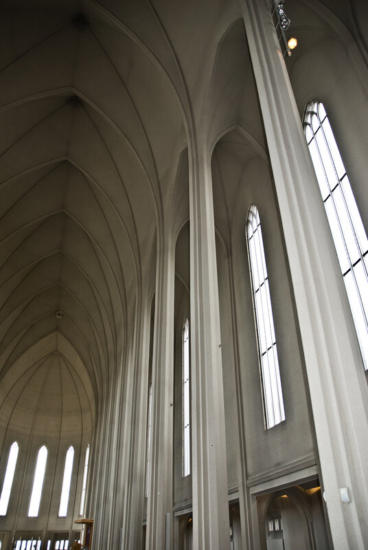 Interior of a modern cathedral