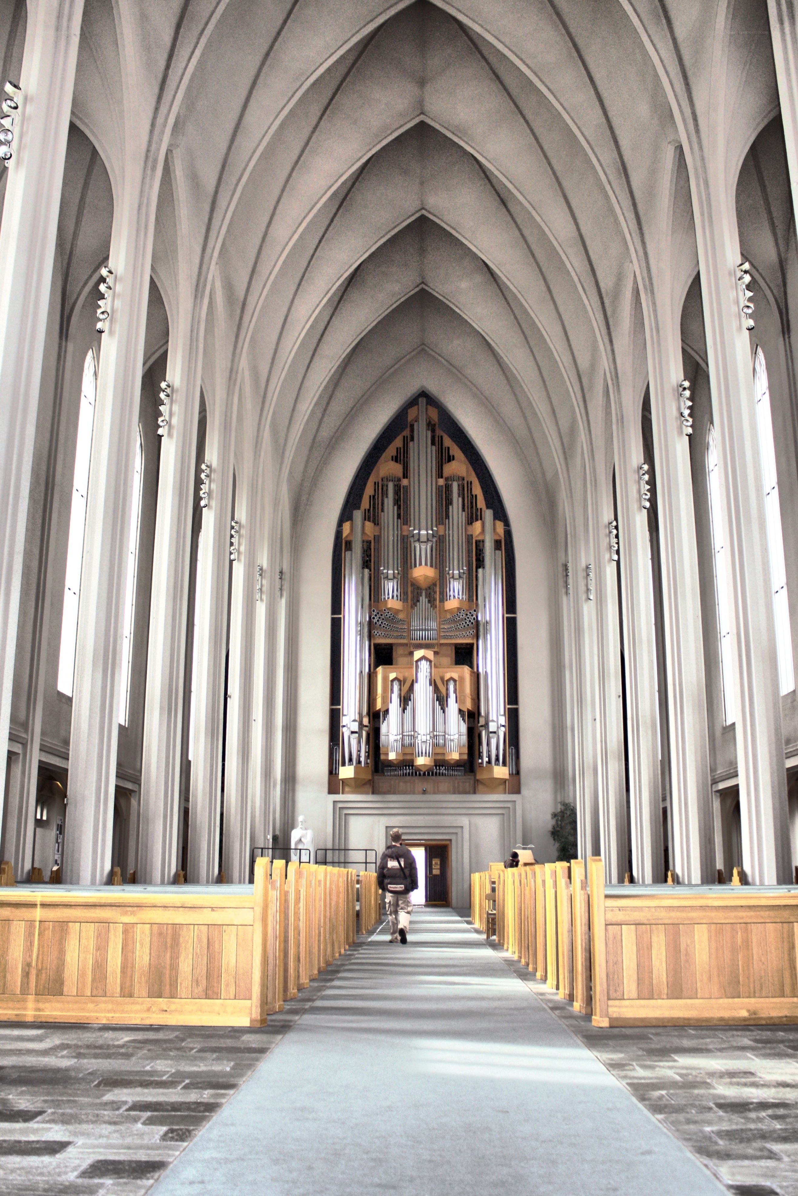 Interior of a modern cathedral