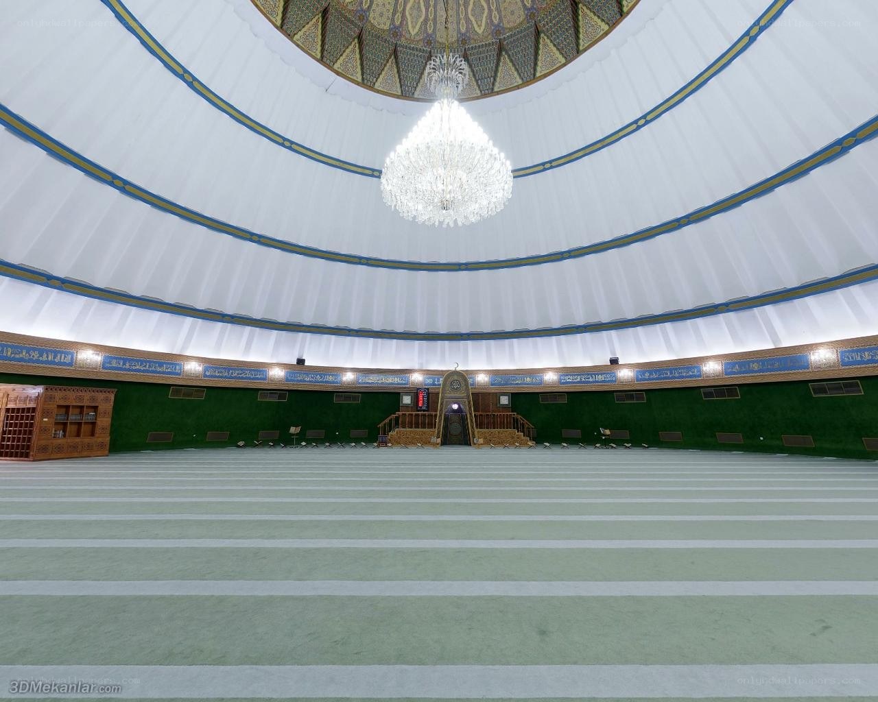 Interior of a modern mosque