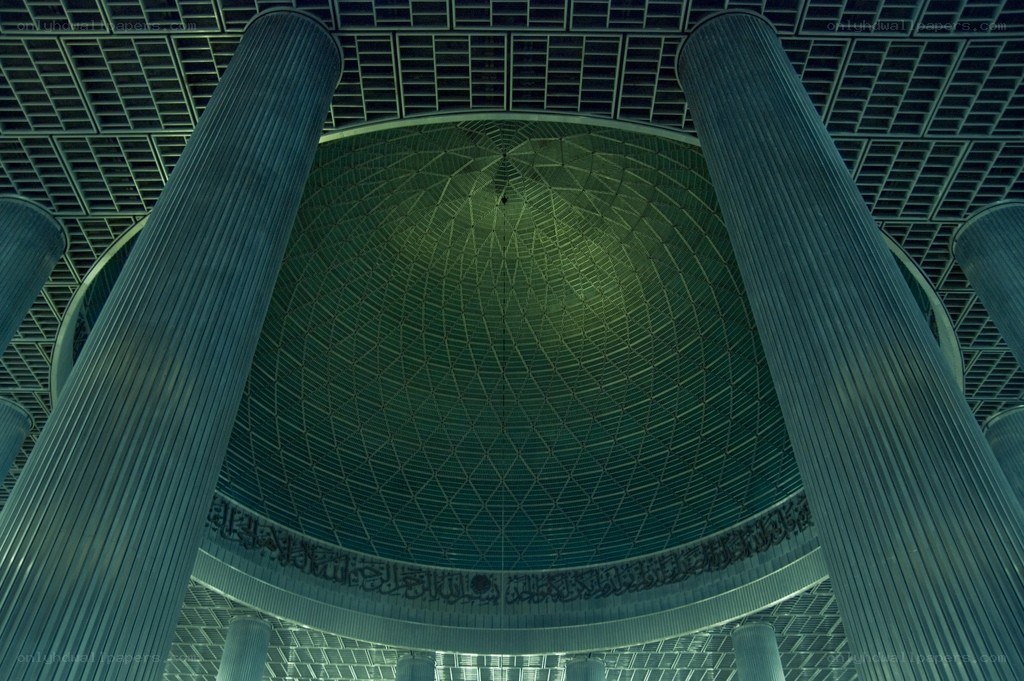Interior of a modern mosque