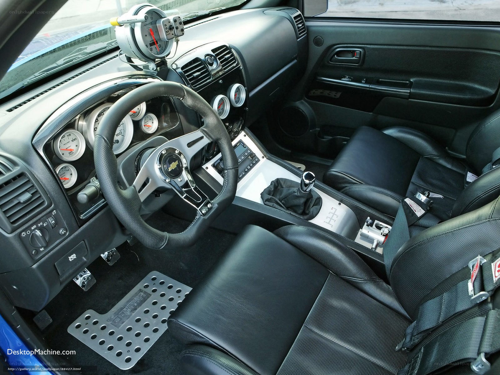 interior of a modified car