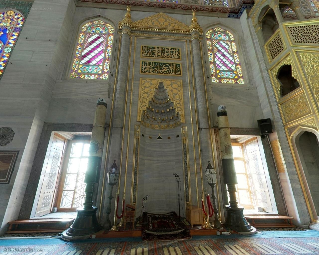 Interior of a mosque