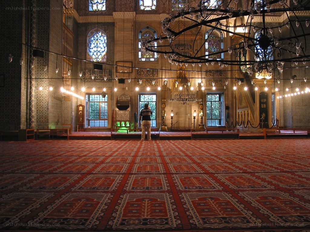 Interior of a mosque