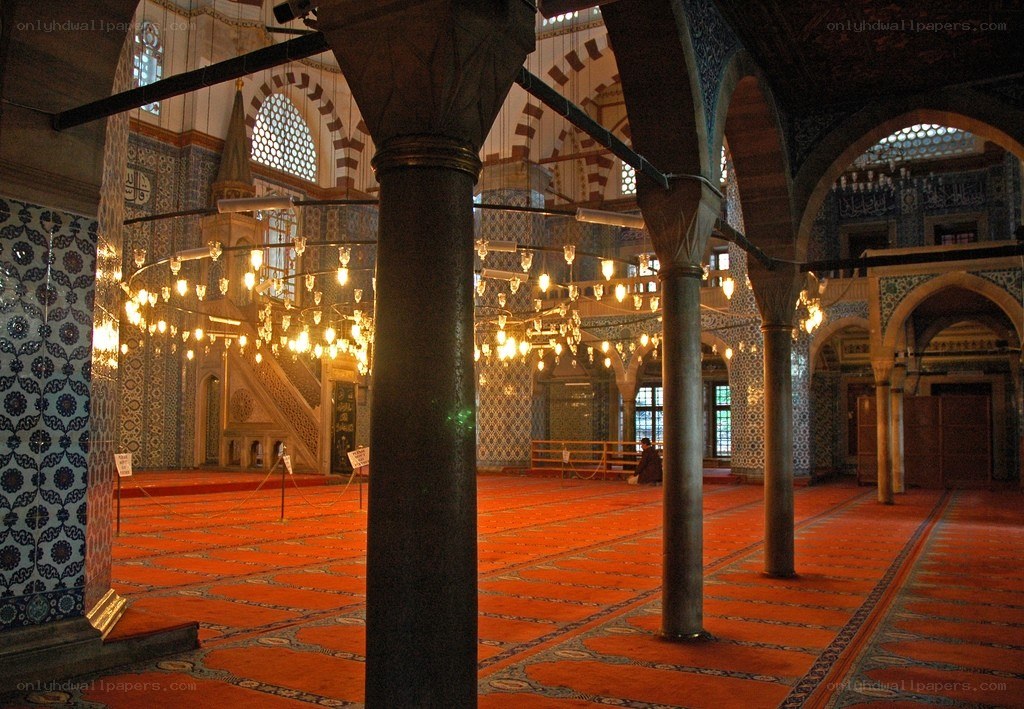 Interior of a mosque