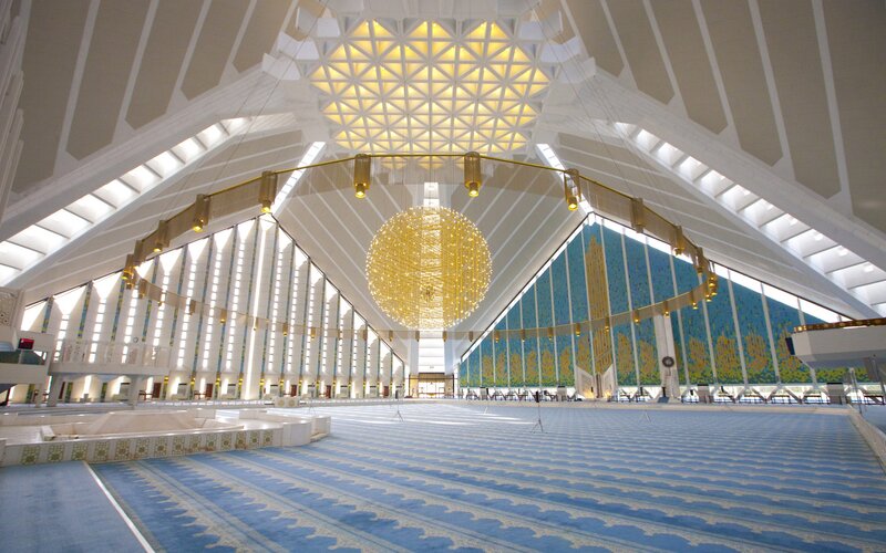Interior of a Mosque — Blue