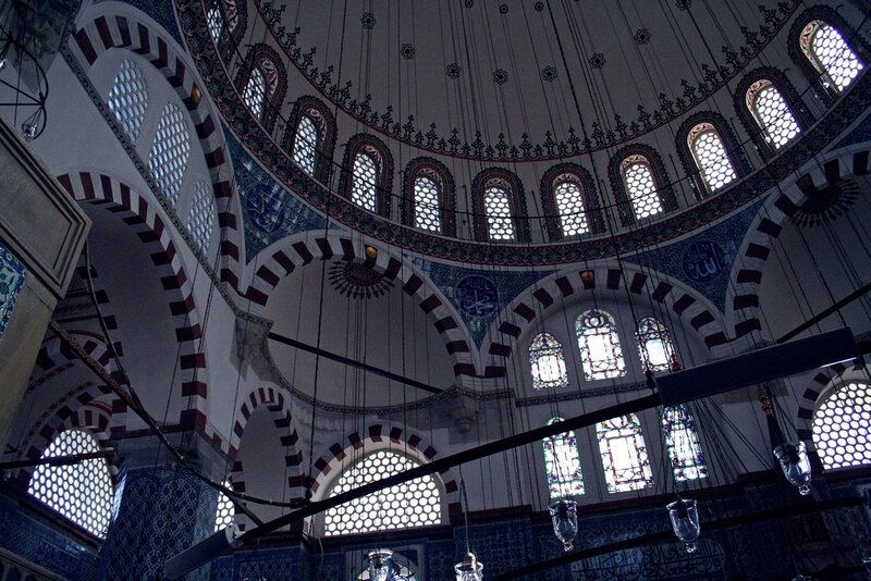 Interior of a mosque dome