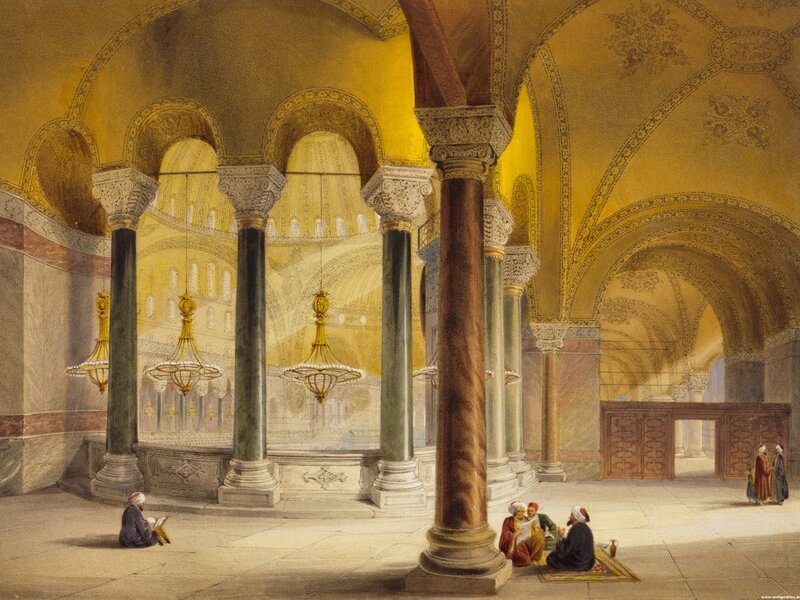 Interior of a Mosque — Gold
