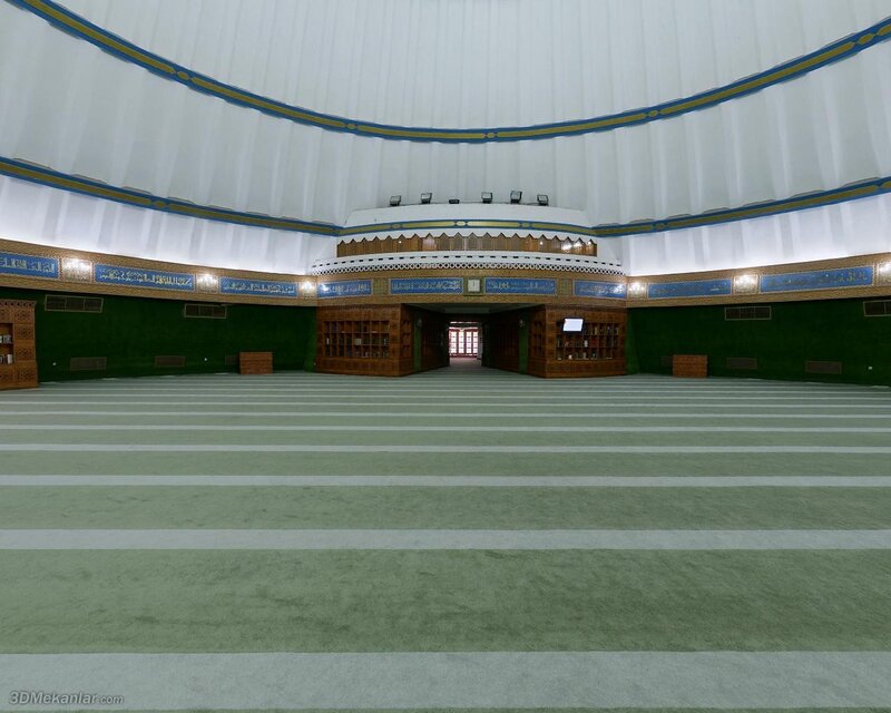 Interior of a Mosque — Green