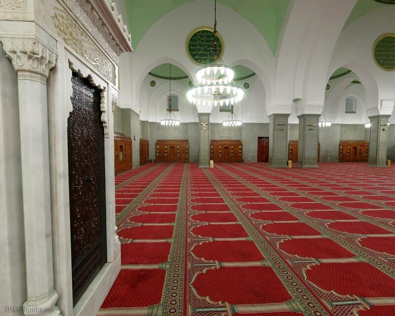 Interior of a mosque prayer hall