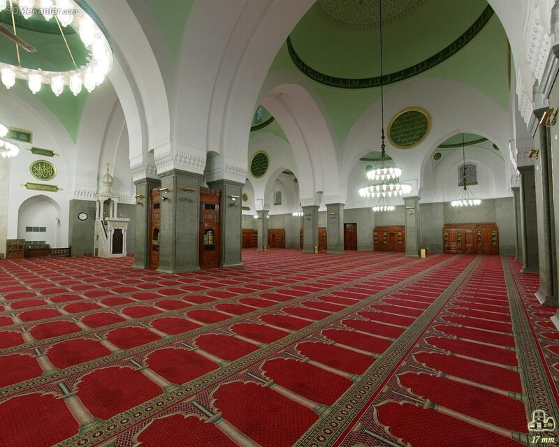 Interior of a mosque prayer hall