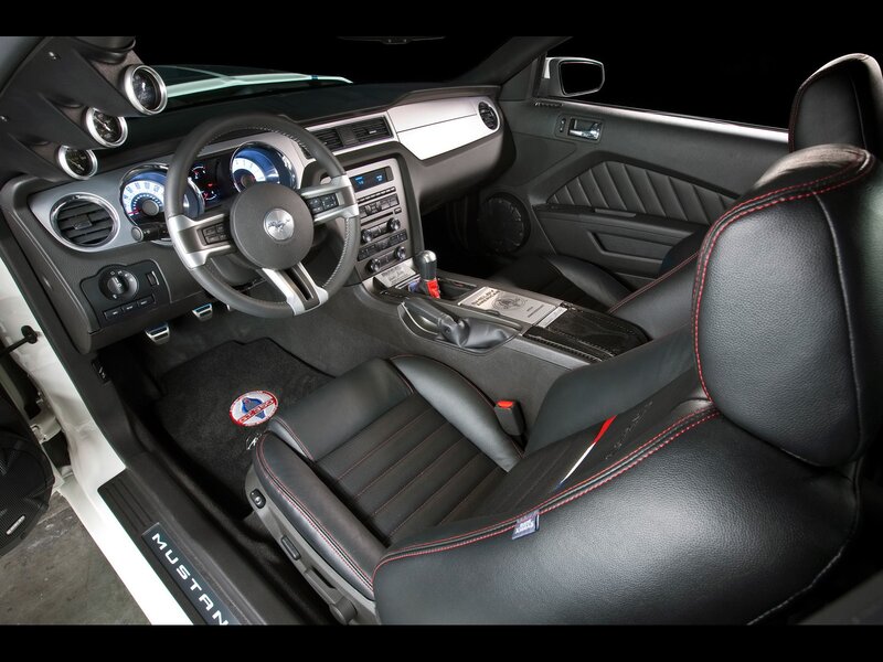 interior of a mustang car