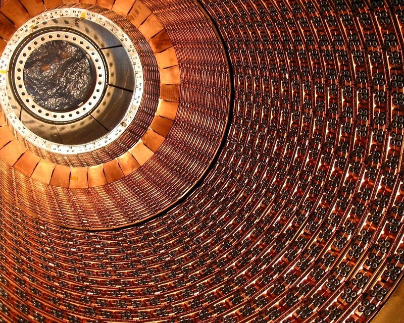 interior of a particle accelerator