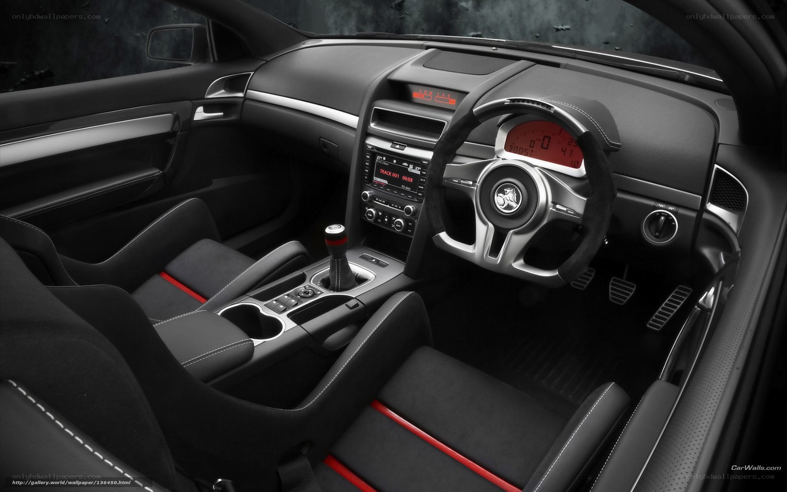 interior of a performance car