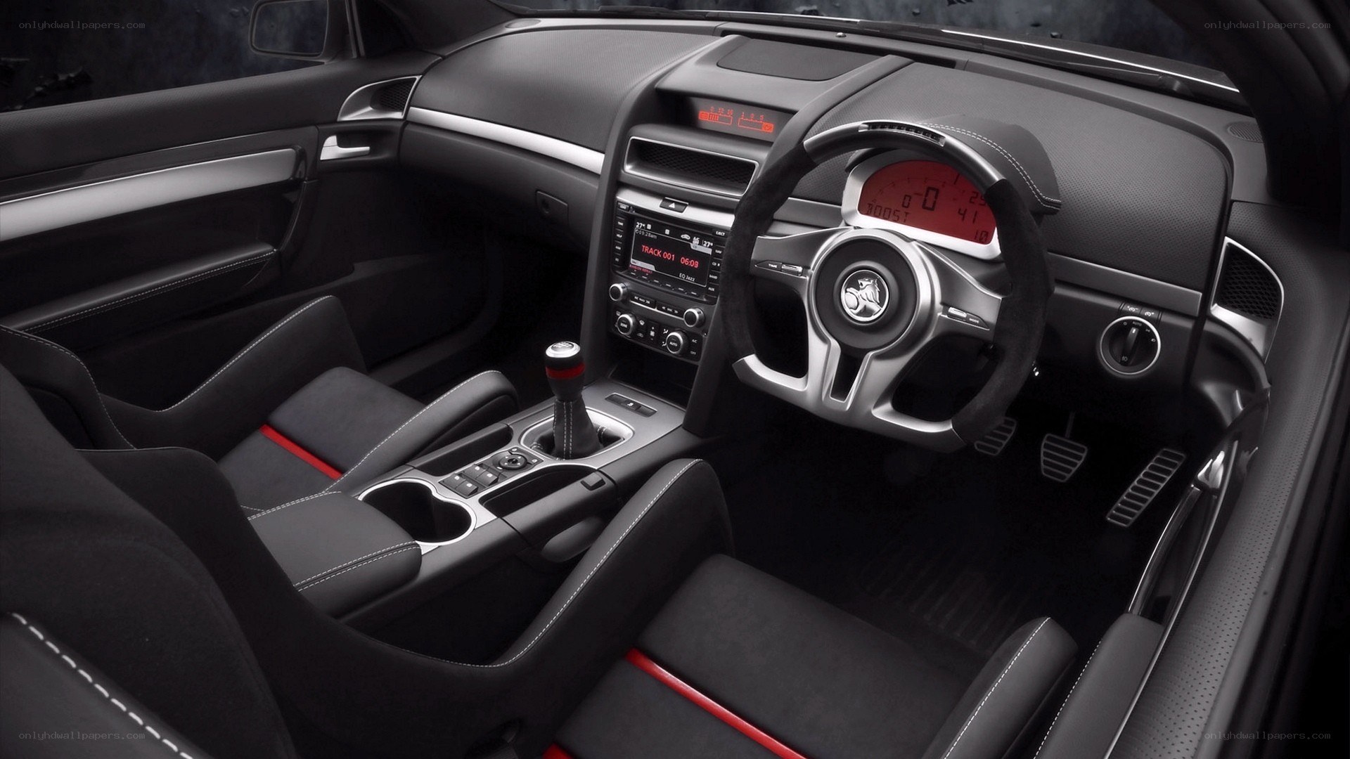 interior of a performance car