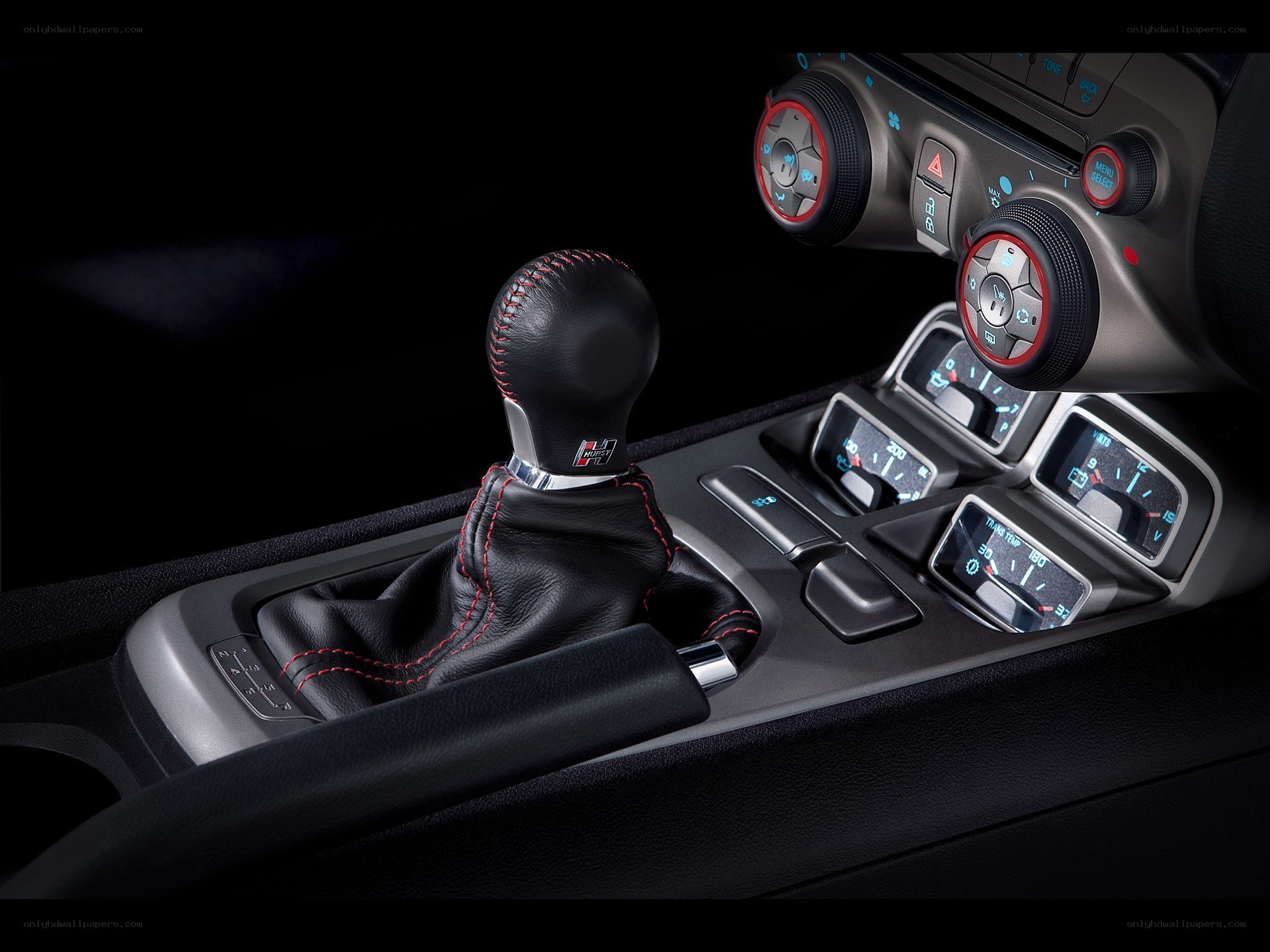 interior of a performance car