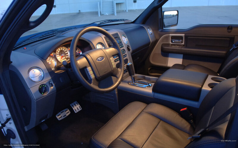 Interior of a Pickup Truck — Black