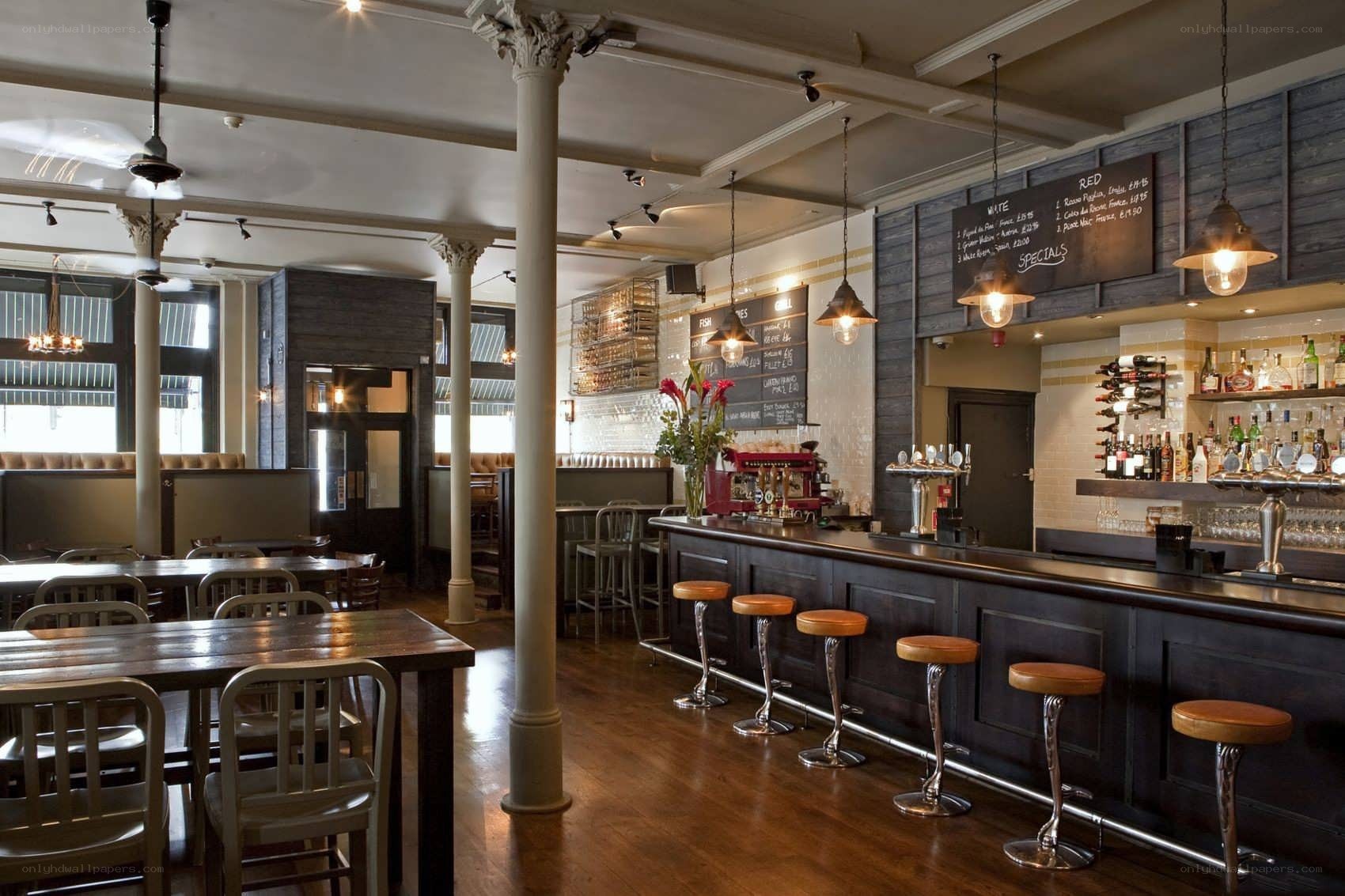 interior of a pub